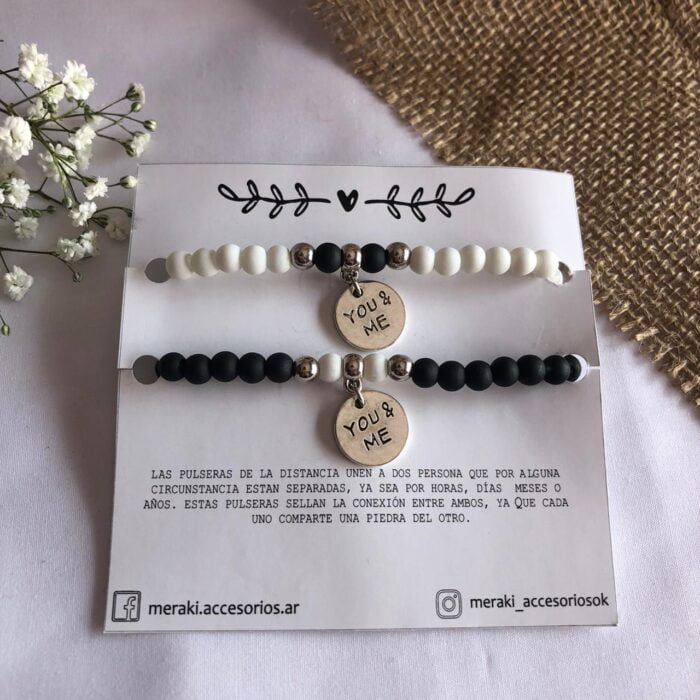 PULSERA DISTANCIA "VOS Y YO"