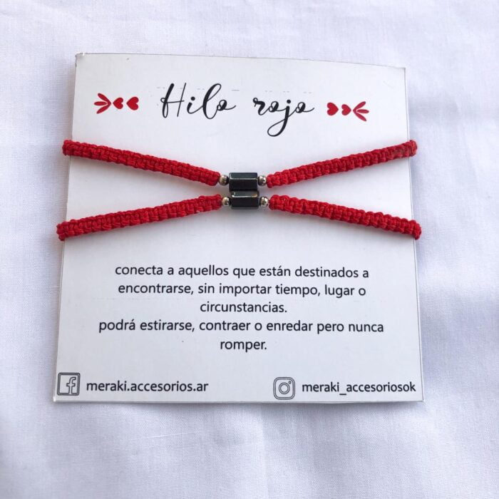 PULSERA HILO ROJO IMAN