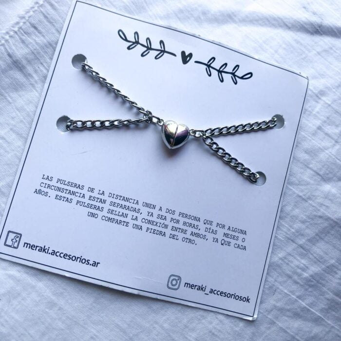 PULSERA DISTANCIA IMANTADA CORAZÓN