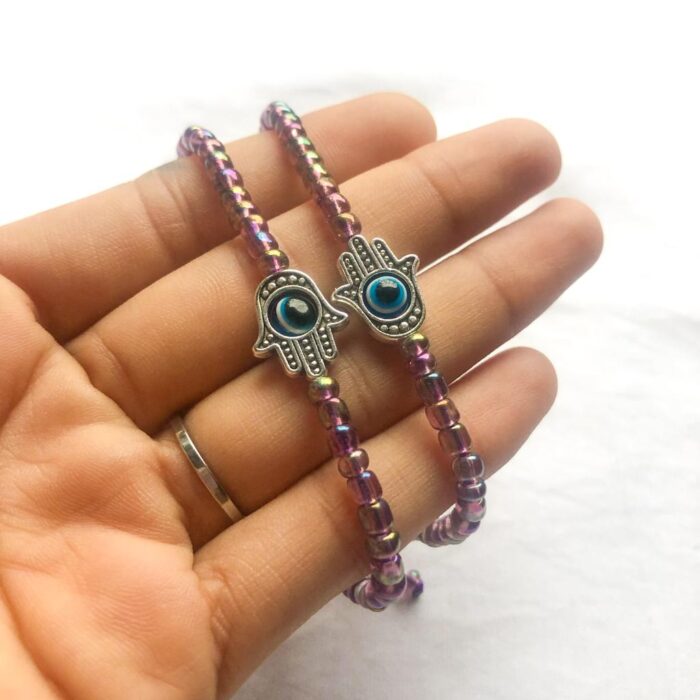 PULSERA MANO FATIMA CON OJO TURCO