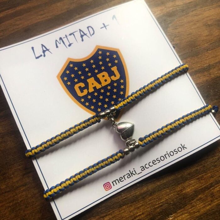 PULSERA BOCA JUNIORS IMANTADA