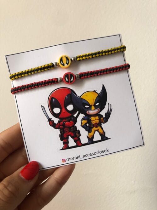 PULSERA DEADPOOL Y WOLVERINE