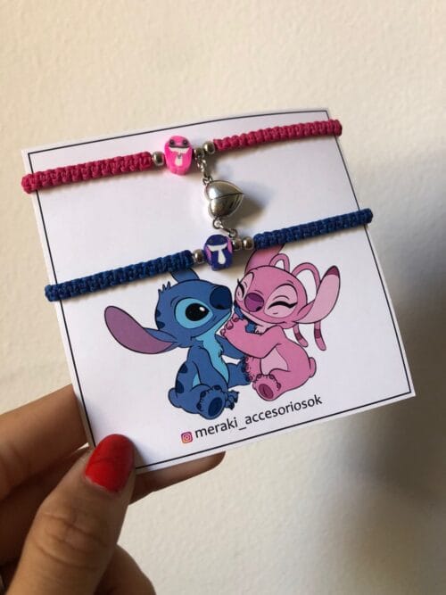 PULSERA STICH Y ANGELA IMAN DE CORAZÓN