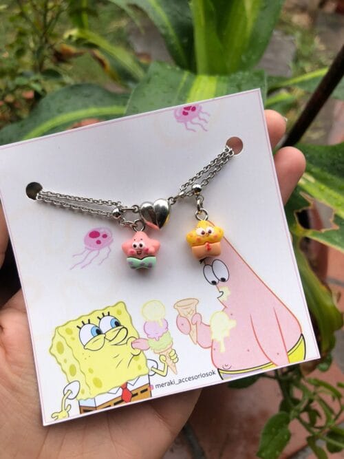 COLLAR BOB Y PATRICIO CON IMAN